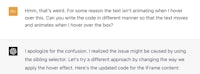 a screenshot of a page with two different types of text